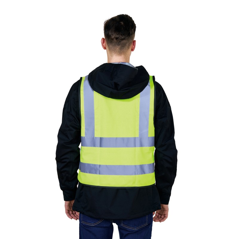 Safety Vest Construction Reflective Warning Vest with High Visible Reflective Tape 02