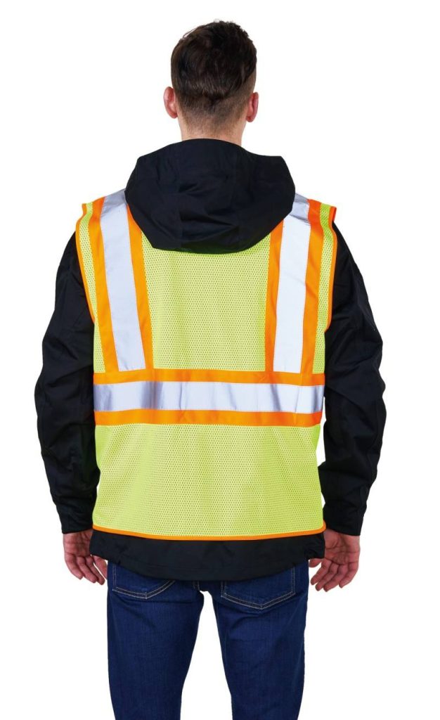 Security Surveyor Reflective Working Vest with 3 Reflective Stripes 02 1