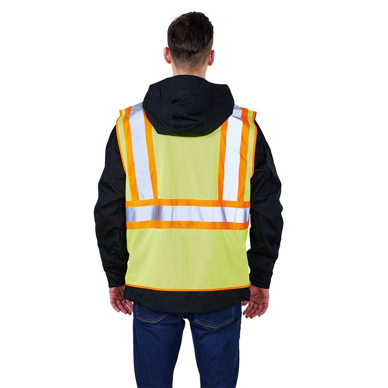 Security Surveyor Reflective Working Vest with 3 Reflective Stripes 02