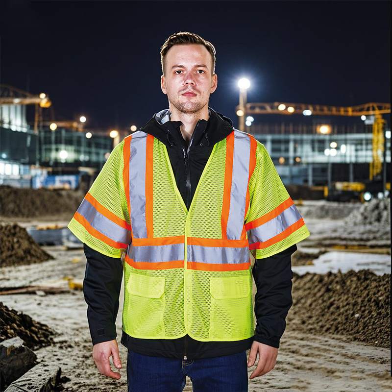 Fluorescent Yellow Fluorescent Orange Vest Fabrics