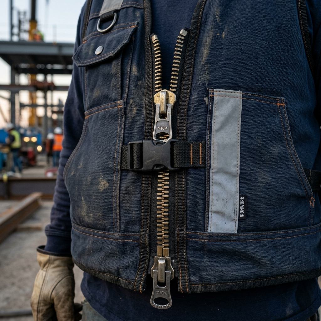 Heavy Duty Zipper Closures for Industrial Vests