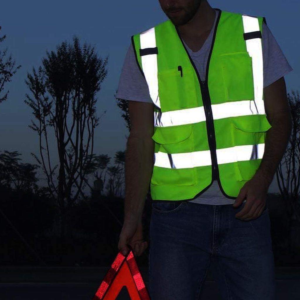 Hi Vis Traffic Vest for Road Crews Municipal Maintenance