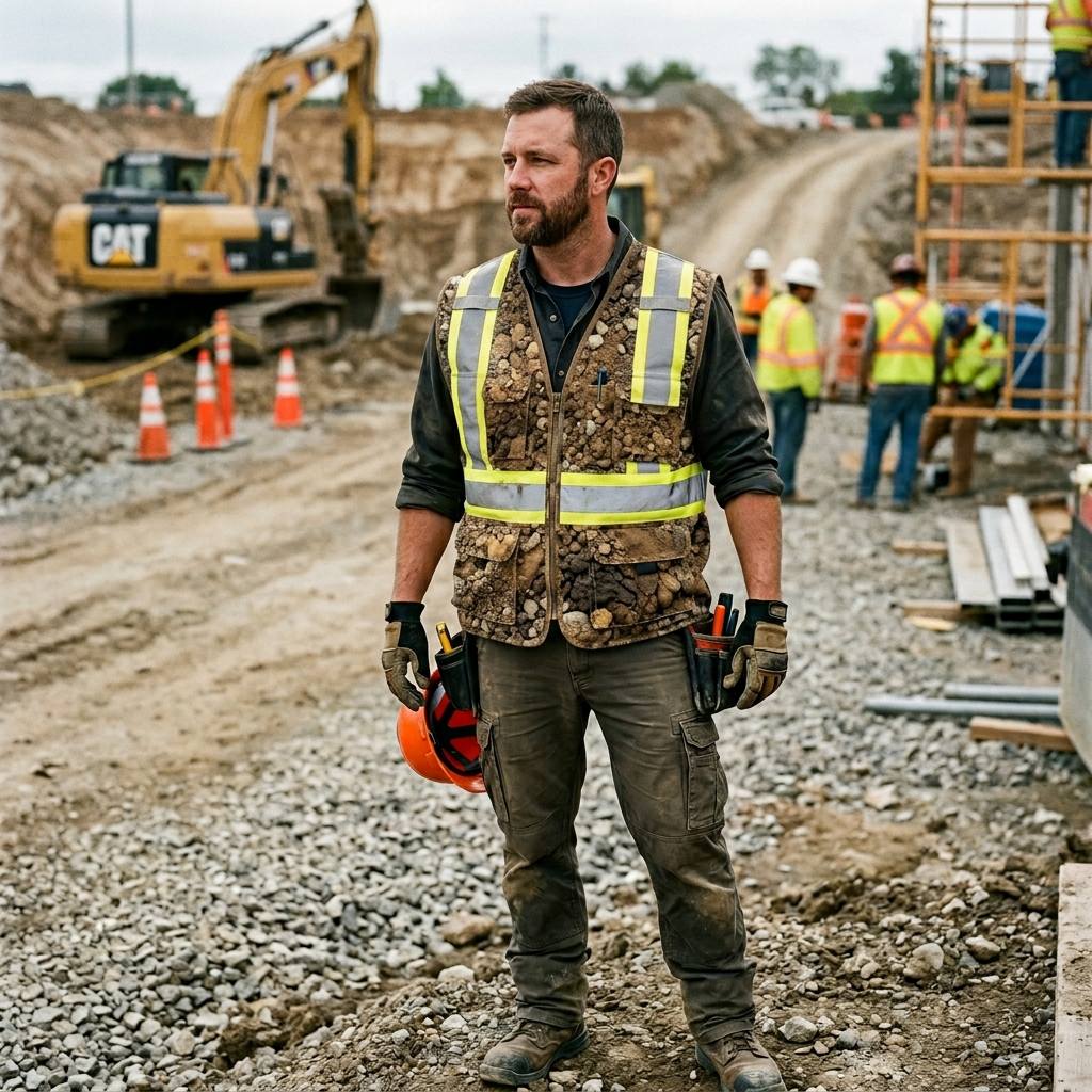Two Tone Contrast Designs for Industrial Soil Camouflage