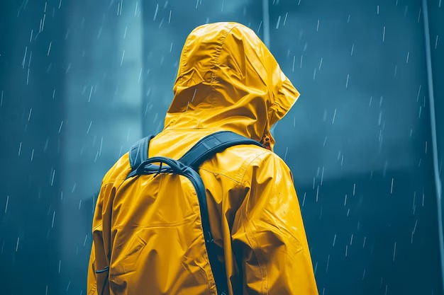 heavy duty rain suit background